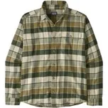 Patagonia Long-Sleeved Cotton in Conversion Lightweight Men Rocky: Old Growth Green zelená XL