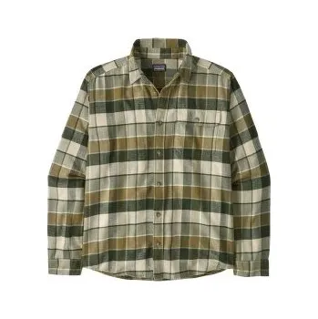 Pánská košile Patagonia Long-Sleeved Cotton in Conversion Lightweight Men Rocky: Old Growth Green zelená XL