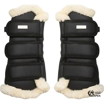 Koňské kamaše Drezurní chrániče HV Polo -CECILE- - Černá - Full