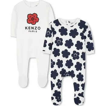 Dětský bavlněný overal Kenzo Kids 2-pack K61251 bílá 00X, vel. 67
