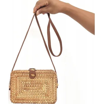 Kabelka Slaměná kabelka boho košík obdélníkový Bali