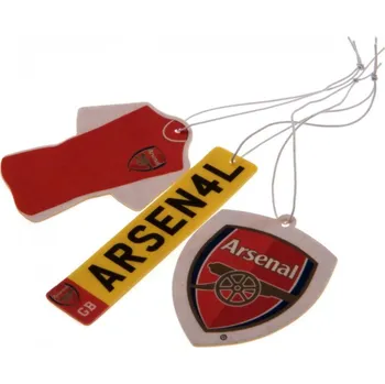 Osvěžovač vzduchu Set 3 kusů osvěžovačů vzduchu FC Arsenal: Znak, Dres a SPZ (7 x 7 cm)