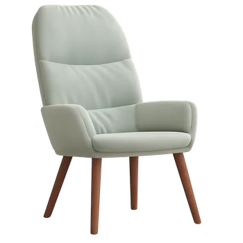 Křeslo Křeslo relaxační, nohy dřevěné, látka světle šedá, COTTO 3