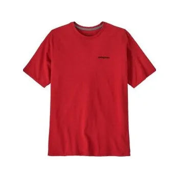 Pánské tričko Patagonia P-6 Logo Responsibili Tee Men Amanita Red červená XL