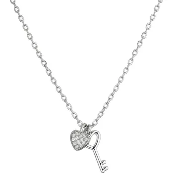 Oblečení a móda Stříbrný náhrdelník klíč k srdci 12129.1