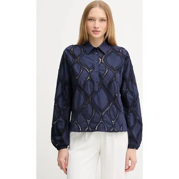 Dámská halenka Bavlněná halenka Mos Mosh NOLIN 174010 modrá 50X, vel. S