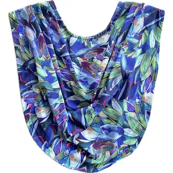 Šátek Needo funkční šátek VODA (fialové kytky)