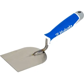 Zdenické nářadí KUBALA Lžíce nerezová vymazávací s gumovou rukojetí | 100 mm, tloušťka 1,2 mm