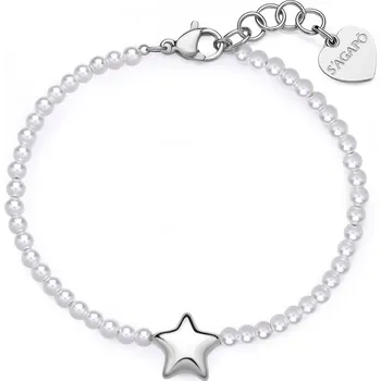 Náramek S'Agapõ Něžný náramek s perličkami Stellar SSE45 + 2 měsíce na vrácení zboží