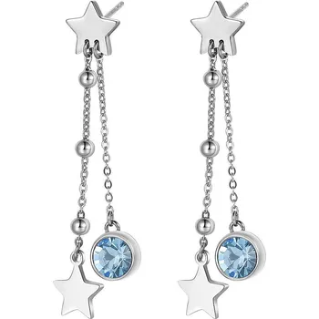 Náušnice S'Agapõ Dlouhé ocelové náušnice Aurora SAR19 + 2 měsíce na vrácení zboží