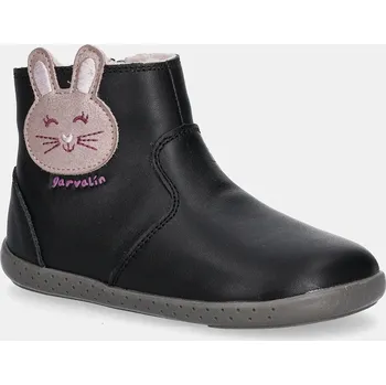 Dívčí zimní obuv Dětské kožené zimní boty Garvalin černá barva, 251301 251301.24.26 99X, EUR 24