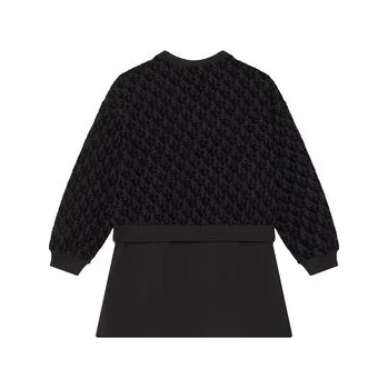 Oblečení a móda Calvin Klein Jeans Každodenní šaty Logo Aop IG0IG03007 Černá Regular Fit 8Y