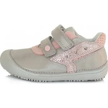 Dívčí polobotky Dívčí kožená obuv D.D.step barefoot S063-432A