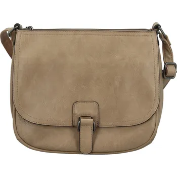 Kabelka Trendy dámská koženková crossbody kabelka Gertha, béžová