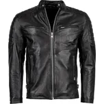 Pánská Kožená Bunda Baris Minister Brixton Černá Velikost: 8XL