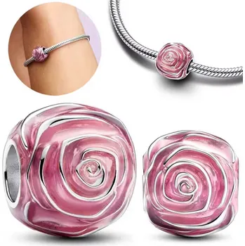 Korálek Prosperk Korálek na náramek růže