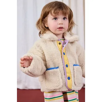 Dětská oboustranná bunda Bobo Choses Game Pawns béžová barva, 225AB106 01X, vel. 68