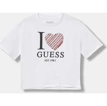 Chlapecké tričko Dětské bavlněné tričko Guess J5BI07.I3Z14.9BYA bílá 00X, vel. 158-166