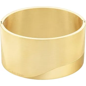 Šperk Calvin Klein Pevný pozlacený náramek Minimal Circular Family 35000147 + 2 měsíce na vrácení zboží