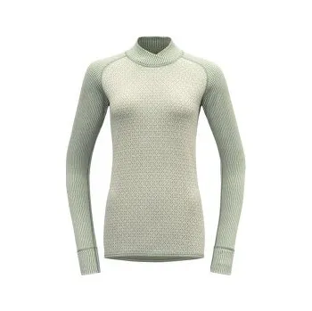 Dámské tričko Devold Kvitegga Merino 230 Cross Neck Women 010A RAW WHITE béžová XL