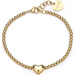 S'Agapõ Pozlacený korálkový náramek se srdíčkem Stellar SSE40 + 2 měsíce na vrácení zboží