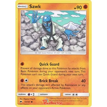 Karetní hra Sawk 072/147 - Burning Shadows Typ karty: Non-Holo