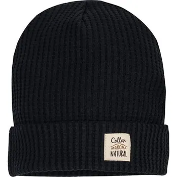 Kojenecké oblečení Makoma Waffel čepička BLACK - 68