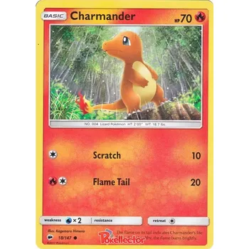 Sběratelská karetní hra Charmander 018/147 - Burning Shadows Typ karty: Non-Holo