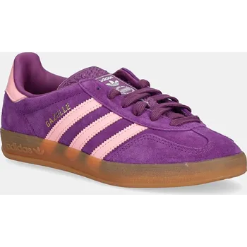 Pánská obuv Dětské semišové tenisky adidas Originals GAZELLE INDOOR JP8766 fialová 45X, EUR 40