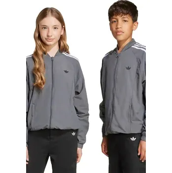 Chlapecká mikina Dětská mikina adidas Originals šedá barva, vzorovaná, JX3882 90X, vel. 158