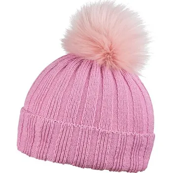 Čepice Zimní čepice Rib fur růžová (25) UNI
