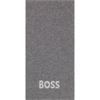 Šála Boss Pánská Šála Elios, šedá, one size