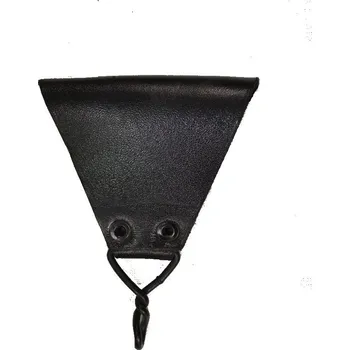 Opasek Poutko FRANCOUZSKÉ trojuhelník kožené originál ČERNÉ