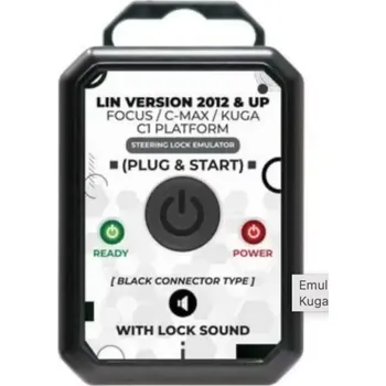 Emulátor zámku řízení Ford Focus, C-Max, Kuga 2012+ pro zámky s černým konektorem