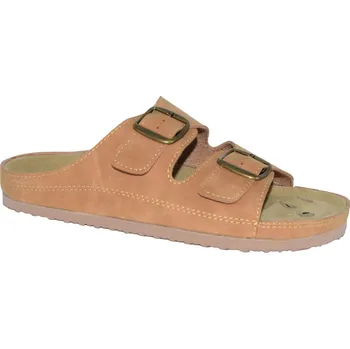 Pánské polobotky MEDI LINE pánské zdravotní pantofle 1247-25 Barva: hnědá, Velikost: 46