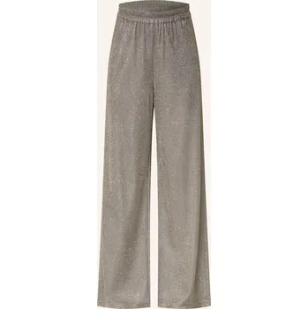 Dámské kalhoty Riani Dámské Marlene Kalhoty S Třpytivou Přízí, stříbrná /...