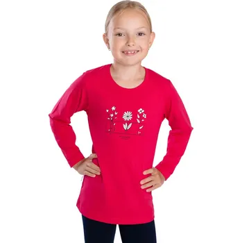 Dívčí triko Betty mode červené květiny