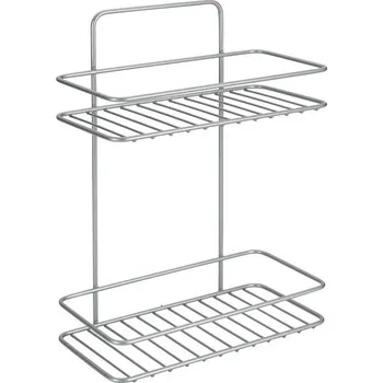 Drátěná police Nástěnná rohová koupelnová polička s dvěmi patry Metaltex Ref ID_1138226