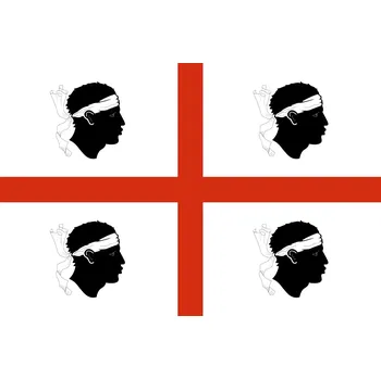 Vlajka Sardinie vlajka - 60 x 90 cm - tunel, karabina