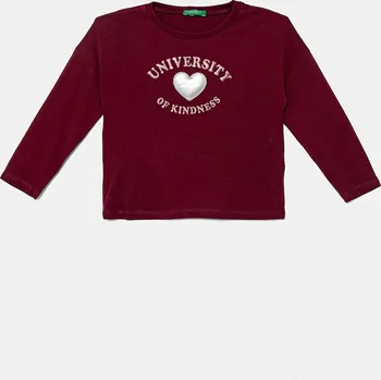 Chlapecké tričko Dětské bavlněné tričko s dlouhým rukávem United Colors of Benetton vínová barva, 3I1XG10KL 3I1XG10KL.P.seasonal 93X, vel. 82