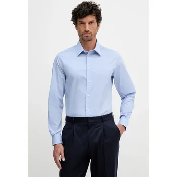 Pánská košile Košile United Colors of Benetton 551MUQ049 modrá 50X, vel. L