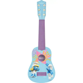 Hudební nástroj pro děti Lexibook Moje první kytara 21" - Šmoulové