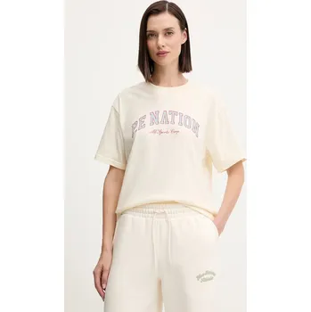 Pánské tričko Bavlněné tričko P.E Nation Heritage 253T108 béžová 01X, vel. L