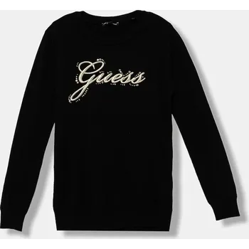 Dívčí svetr Dětský svetr Guess černá barva, J5BR13 Z2NQ2 J5BR13.Z2NQ2.9BYA 99X, vel. 158-166