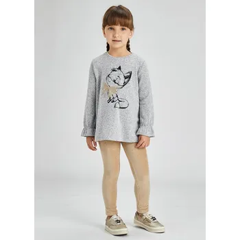 Mayoral Dívčí komplet triko a legíny Mayoral 4744 šedé Rozměr: 104