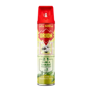 Orion sprej 2v1 proti létejícímu hmyzu zelený čaj, 600 ml Orion sprej 2v1 proti létejícímu hmyzu zelený čaj, 600 ml