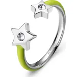 S'Agapõ Ocelový prsten se žlutým smaltem Hvězdičky Vibes SVB69 + 2 měsíce na vrácení zboží