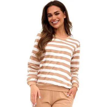 Dámské pyžamo Dámské pyžamo Cornette Molly 2 - bavlna Béžová L