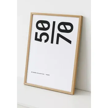 Plakát Paper Collective dubový rám s akrylovým sklem, 50x70 cm