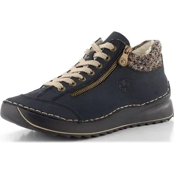 Dámské kozačky Rieker šněrovací kotník s nápletem tmavě modrý 51523-14 - 41 | P653640